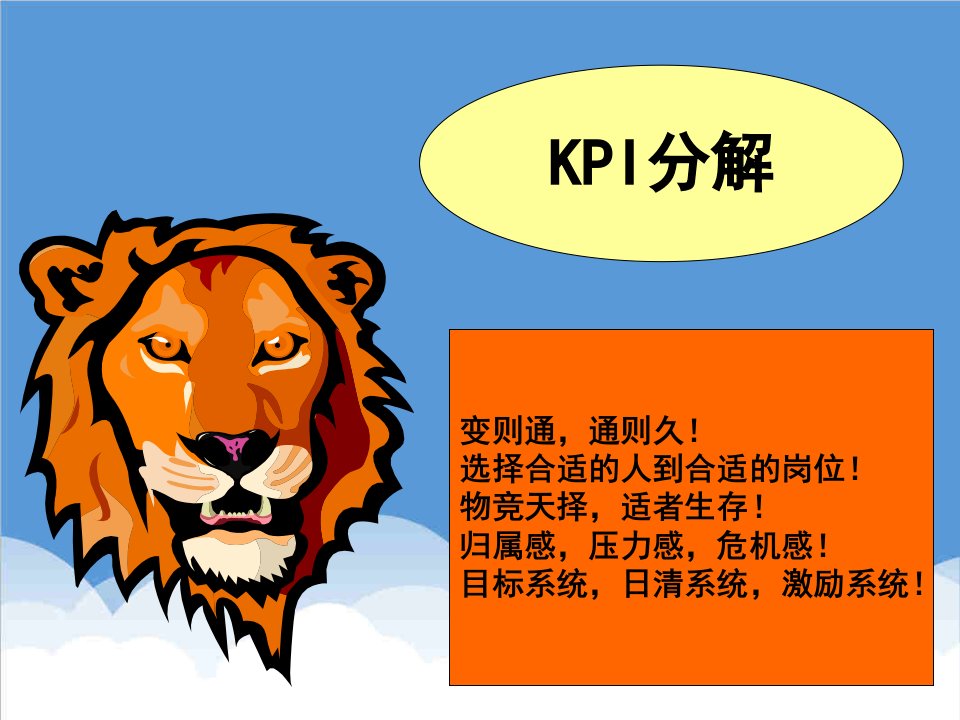 KPI绩效指标-KPI分解