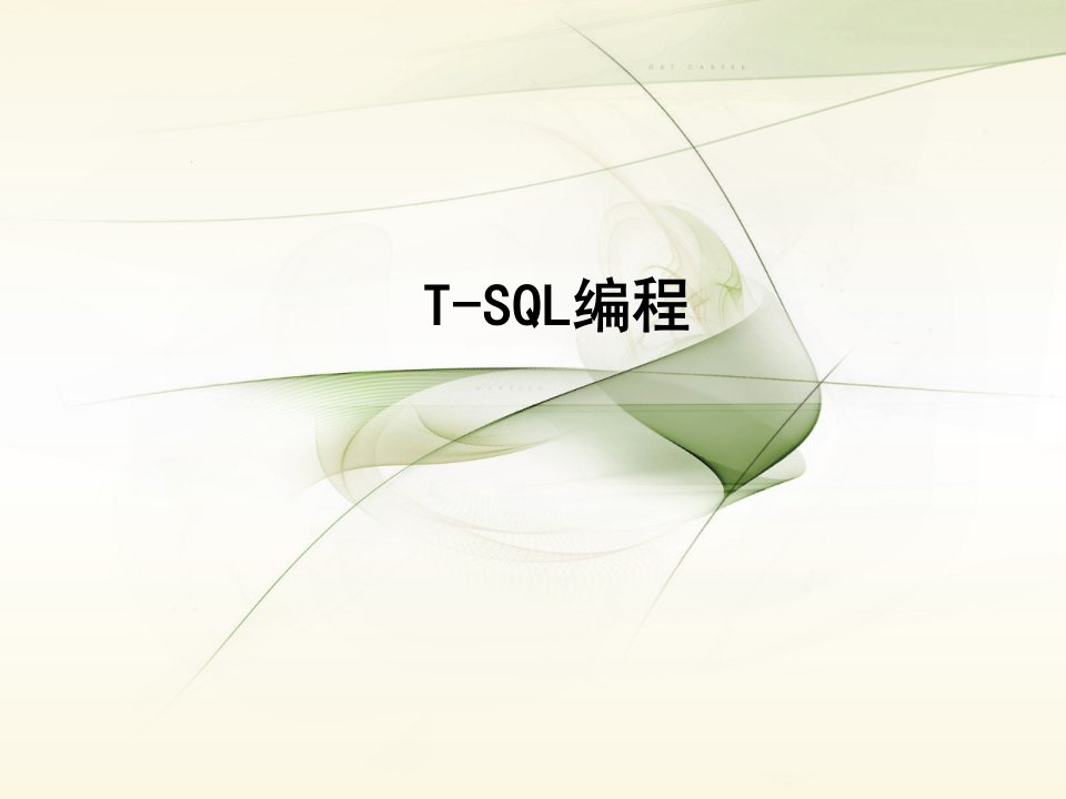 T-SQL_编程