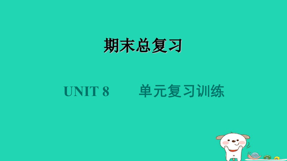 2024七年级英语下册Unit8SummerHolidayIsComing单元复习训练课件新版冀教版