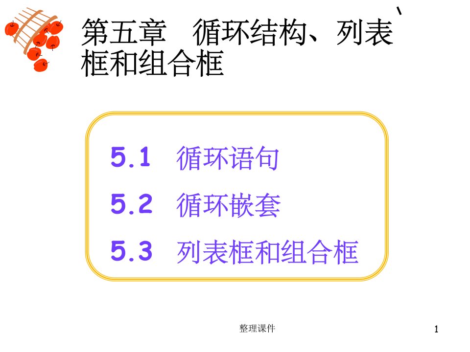 VB程序循环结构、列表框和组合框