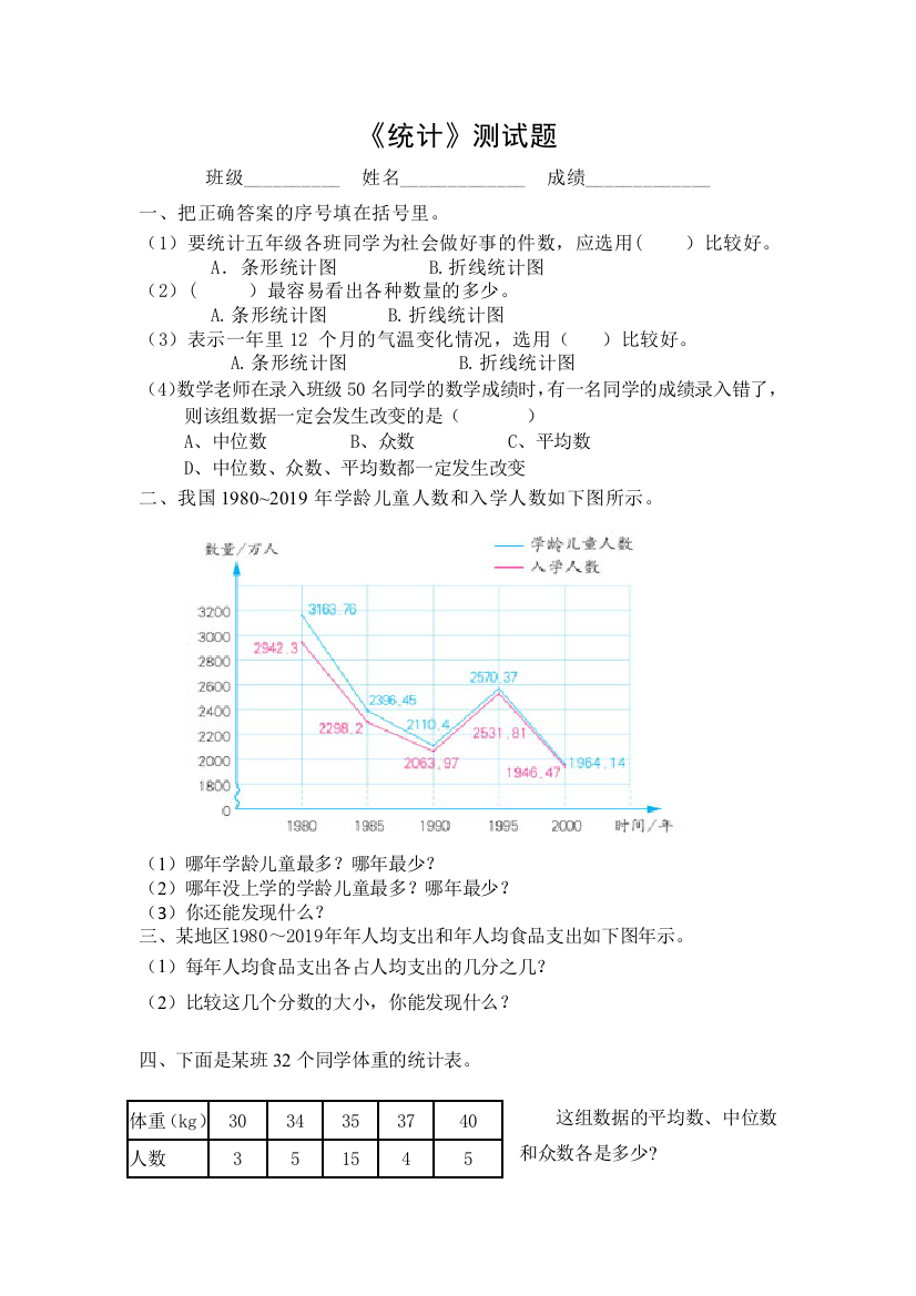 人教新课标版数学五年级下册