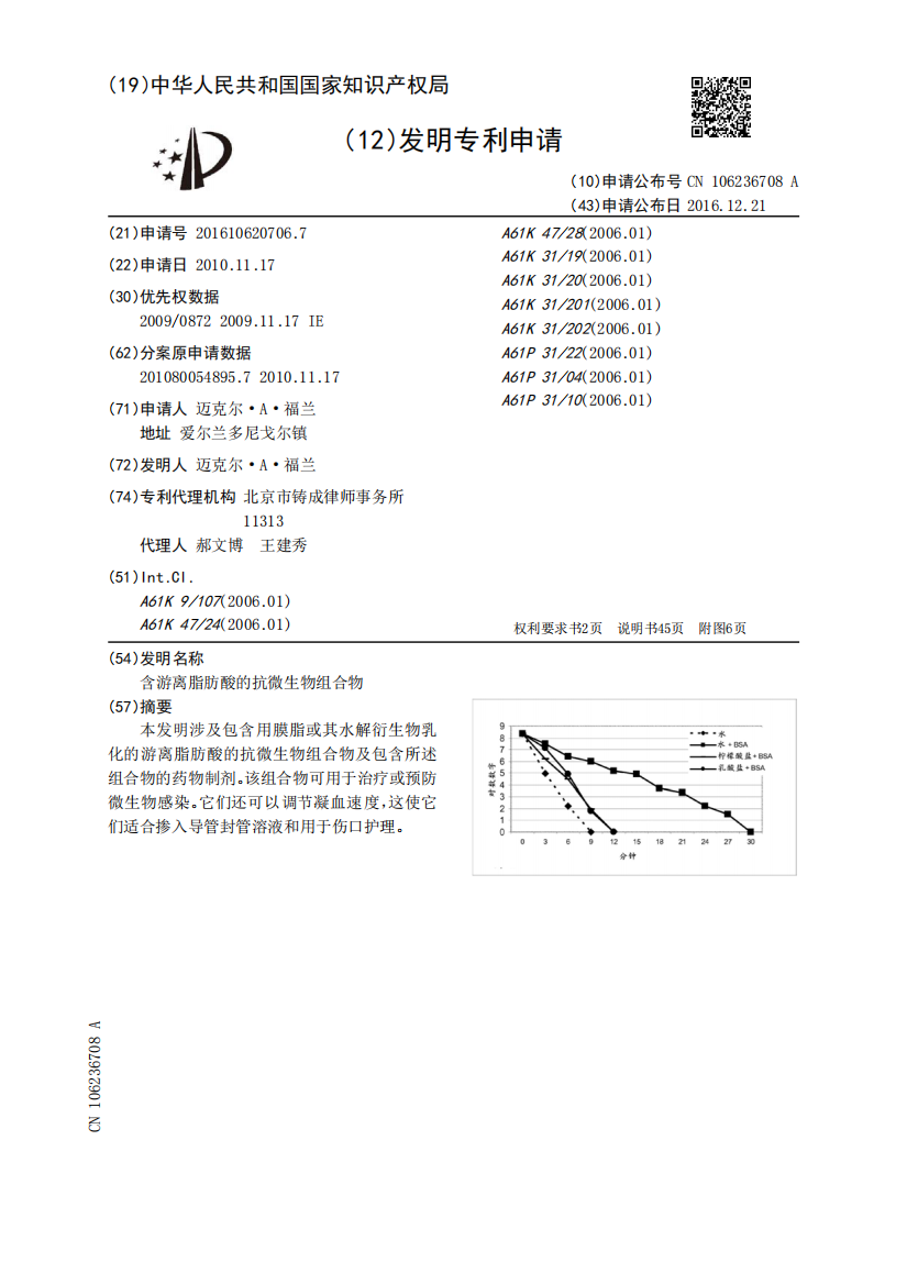 含游离脂肪酸的抗微生物组合物