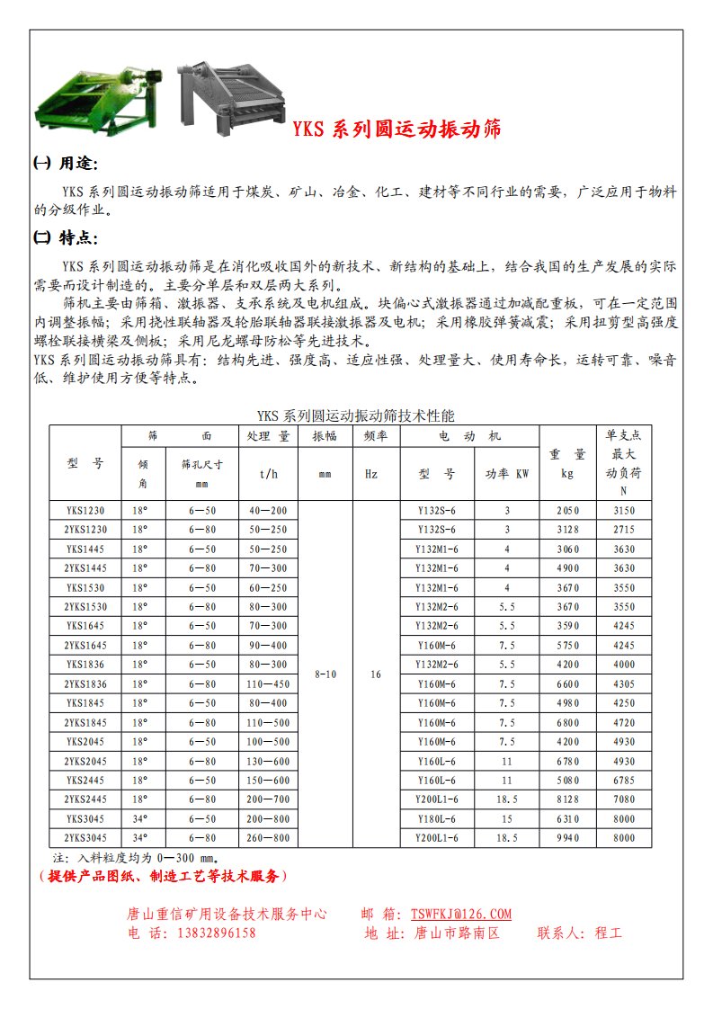 YKS系列圆运动振动筛.pdf