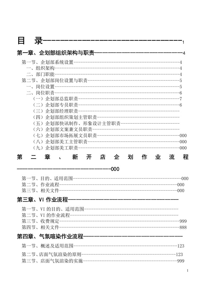 商业地产（超市）企划手册