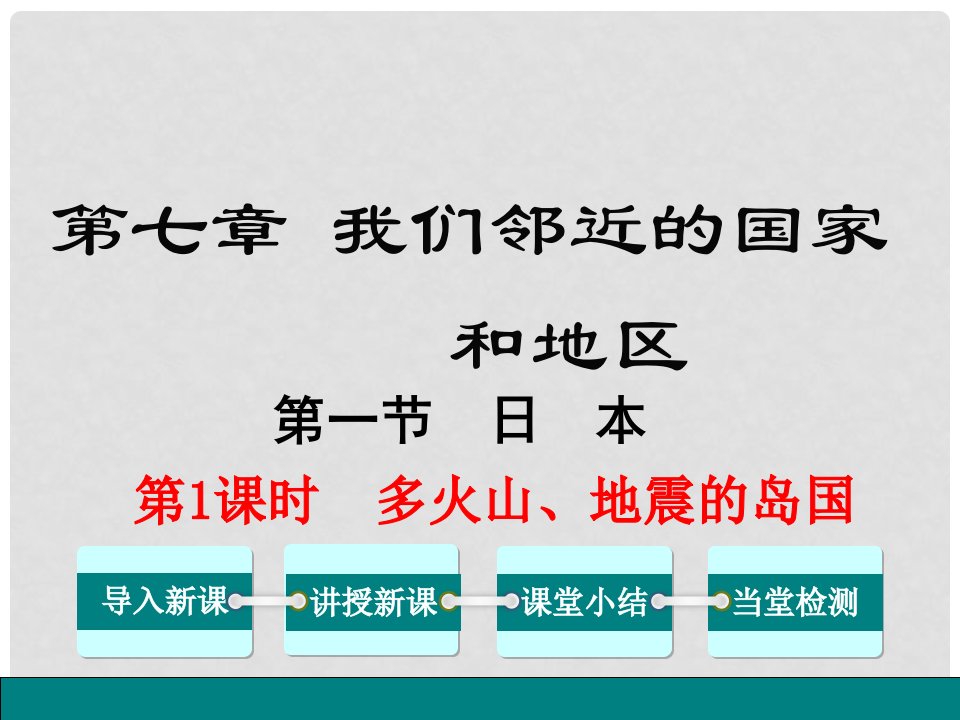 七年级地理下册