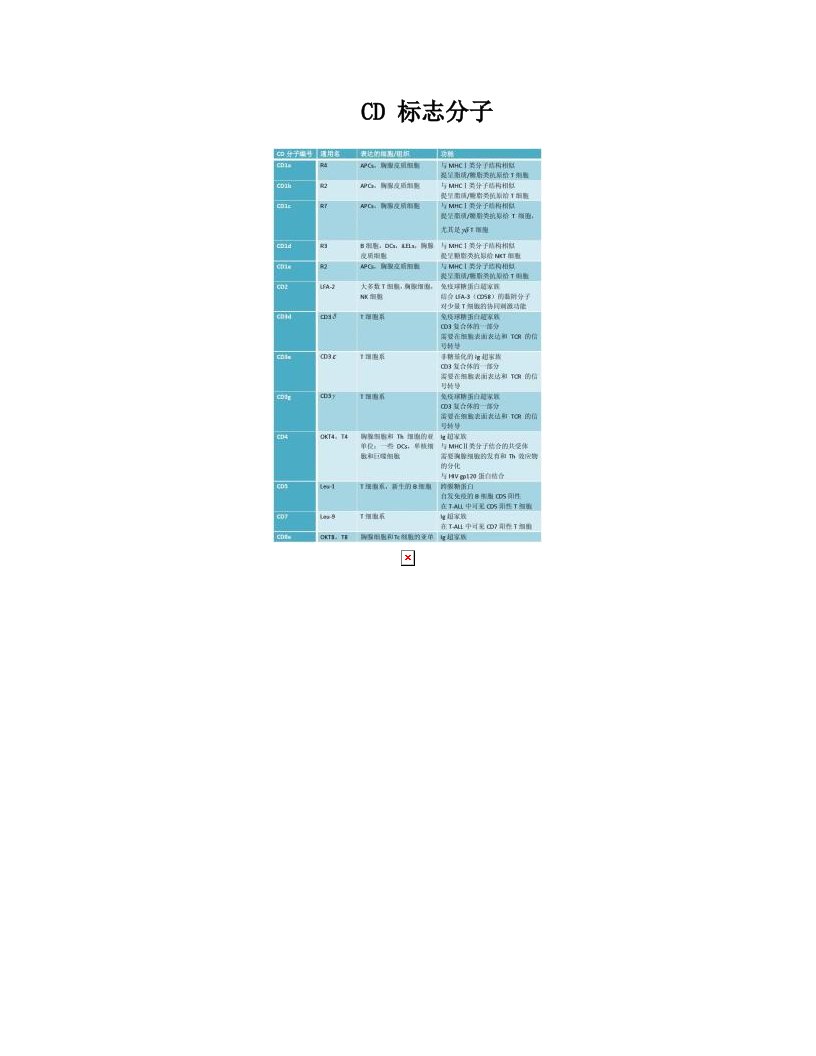 常见白细胞相关抗原(CD分子)(精)