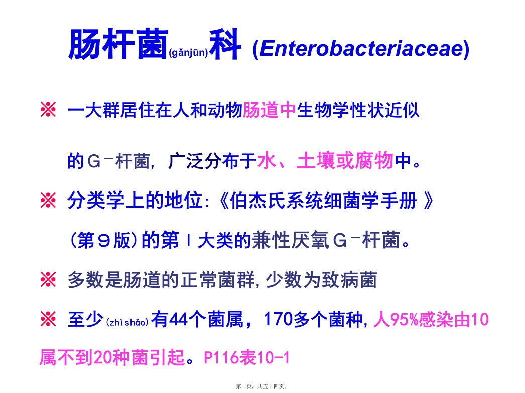 医学专题第10章肠杆菌科