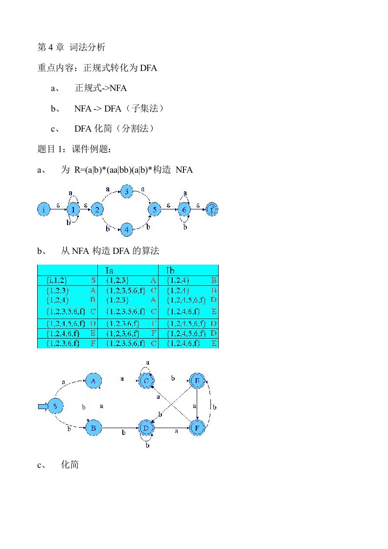 编译原理复习题目集答案