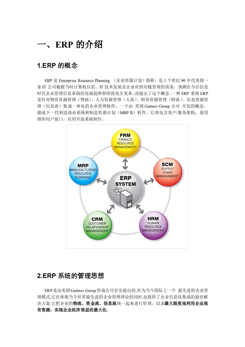 SCM及ERP的区别