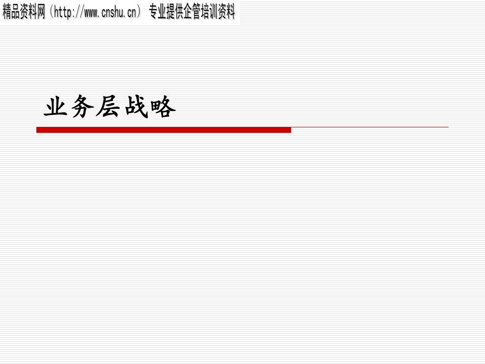 [精选]业务层战略管理及其种类