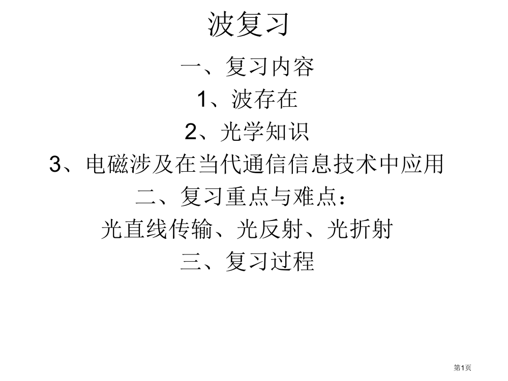 中考光学和声学复习(不做题-略看)市公开课特等奖市赛课微课一等奖PPT课件