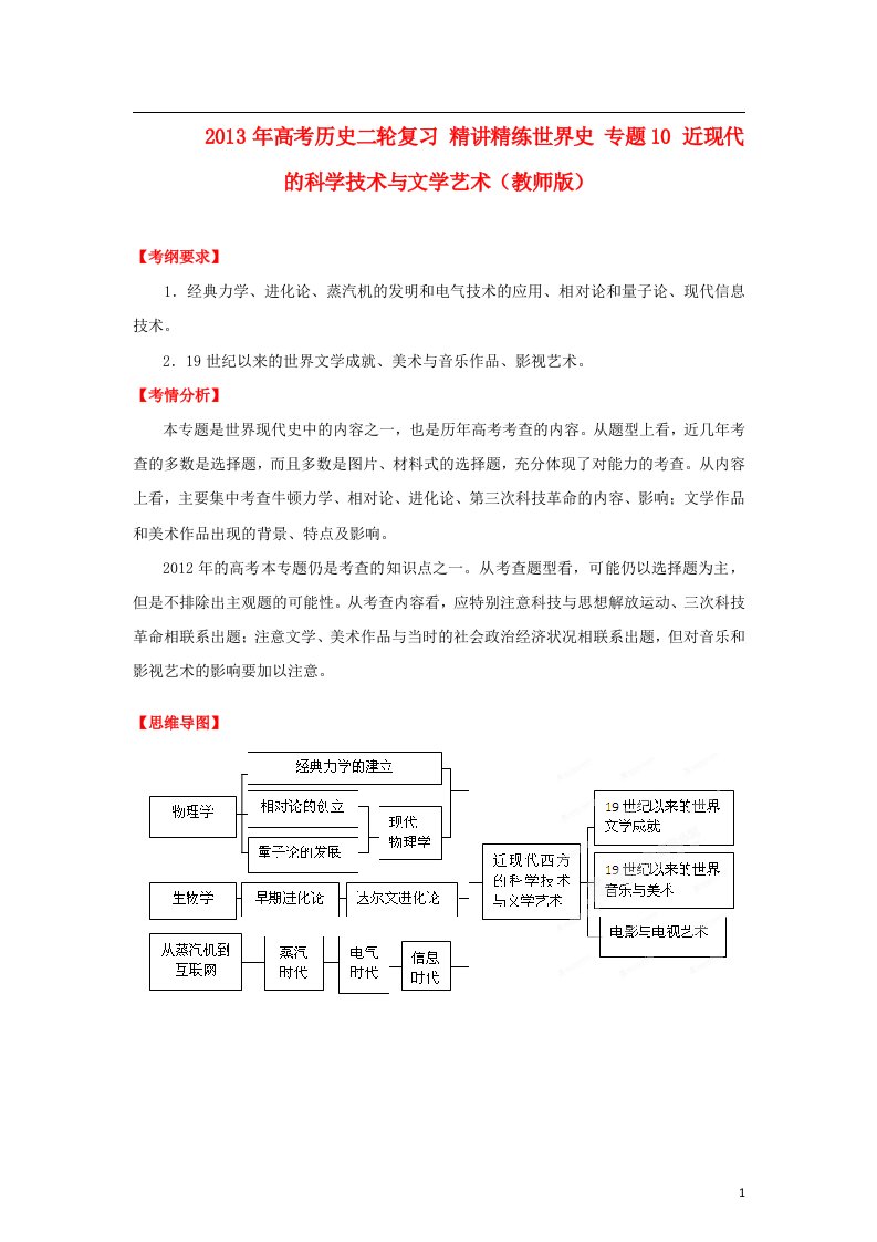 高考历史二轮复习