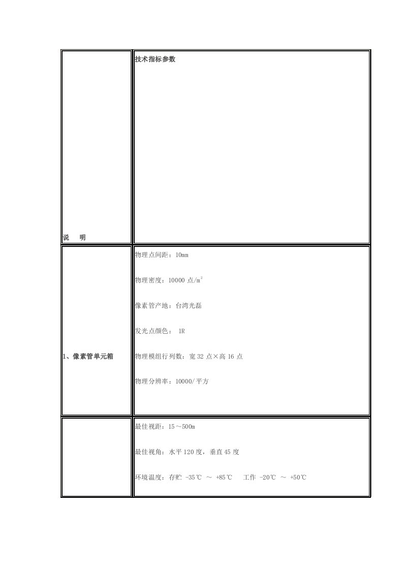 P10户外单红技术参数