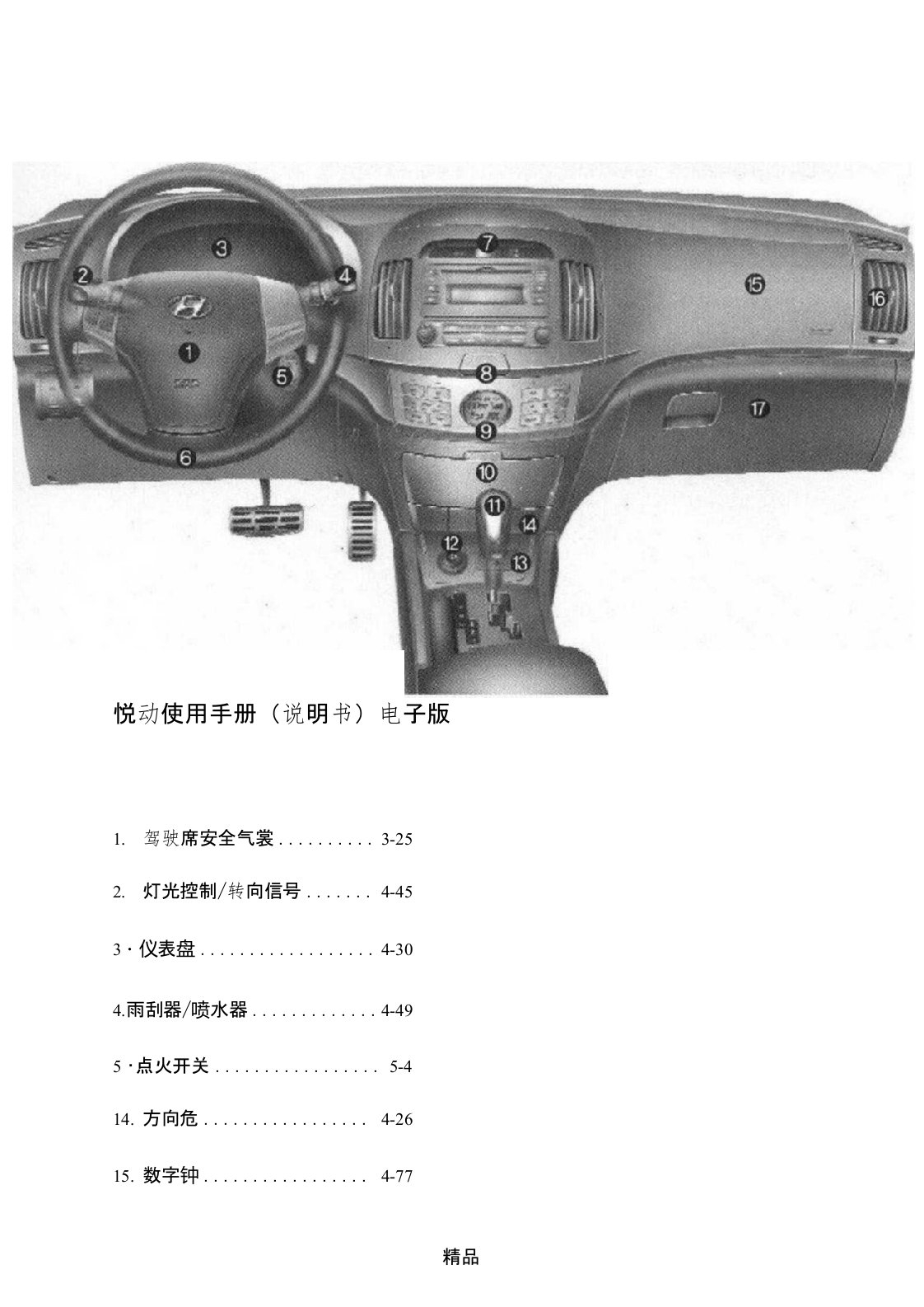 悦动使用手册(说明书)电子版