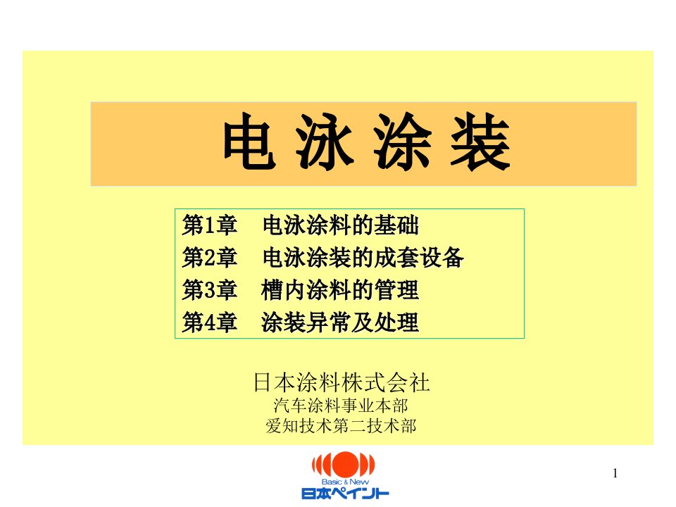 立邦电泳培训资料