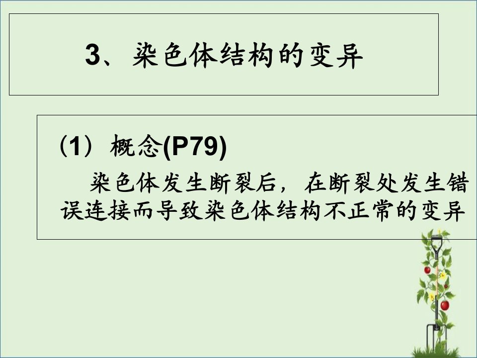 高二生物课件染色体畸变