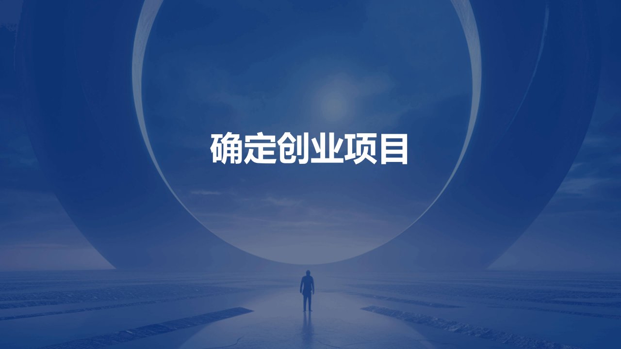 《确定创业项目》课件