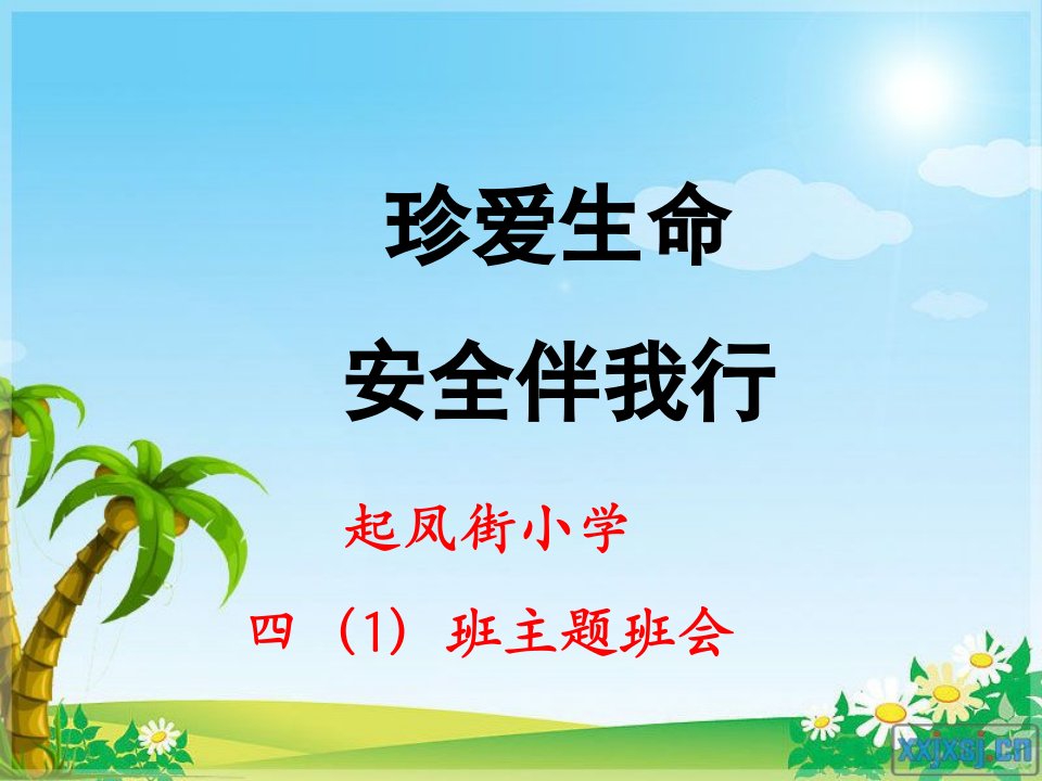 【2019年整理】《珍爱生命安全伴我行》主题班会