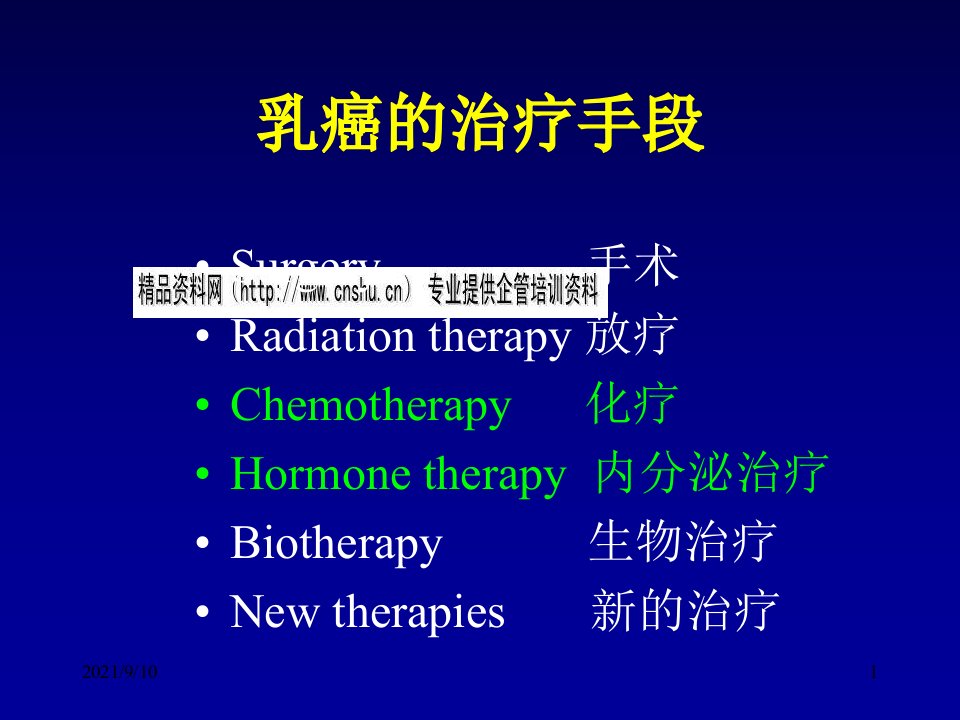 现代乳癌内分泌治疗新方法