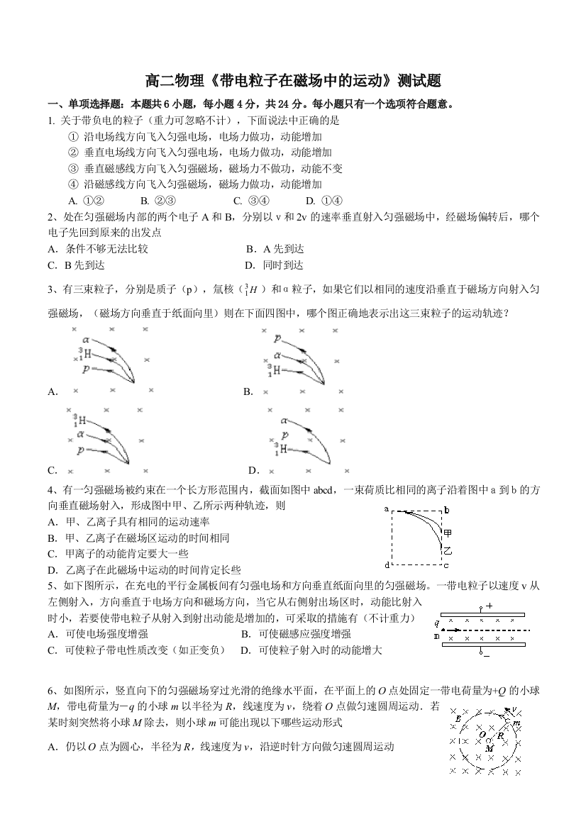 带电粒子在磁场中的运动4