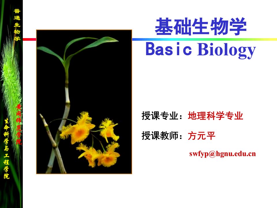 普通生物学序论地理09级