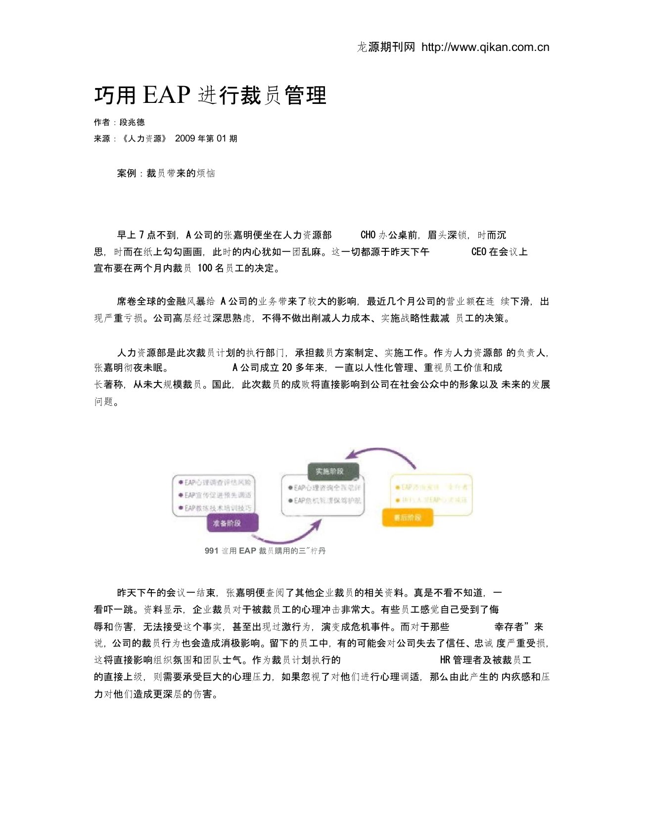 巧用EAP进行裁员管理