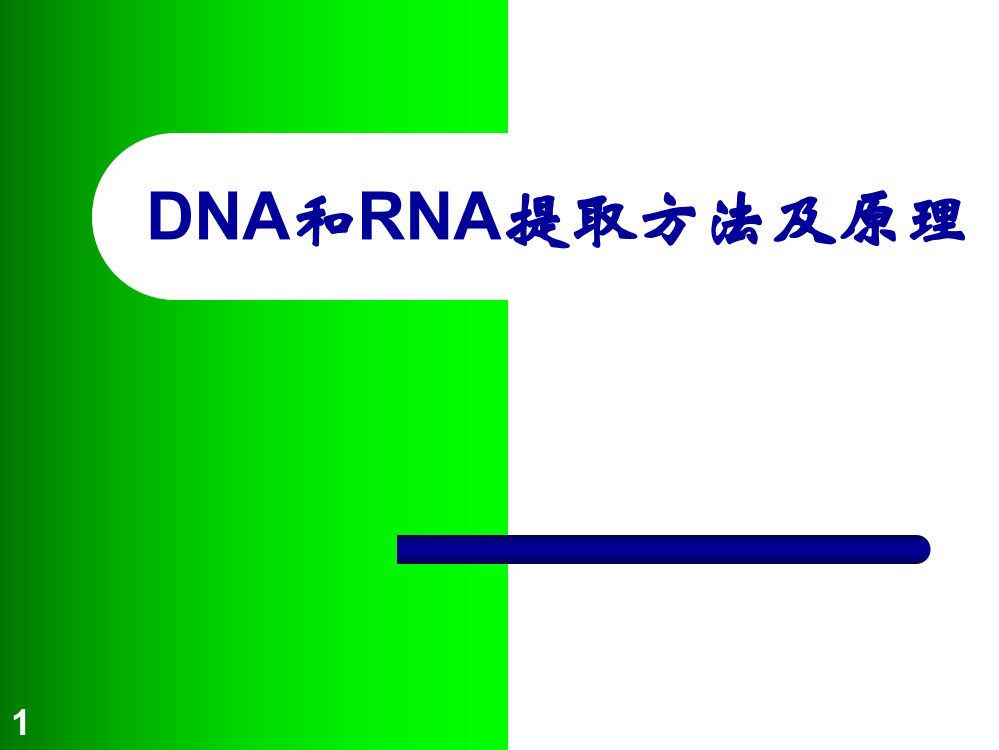 DNA和RNA提取方法及原理ppt课件