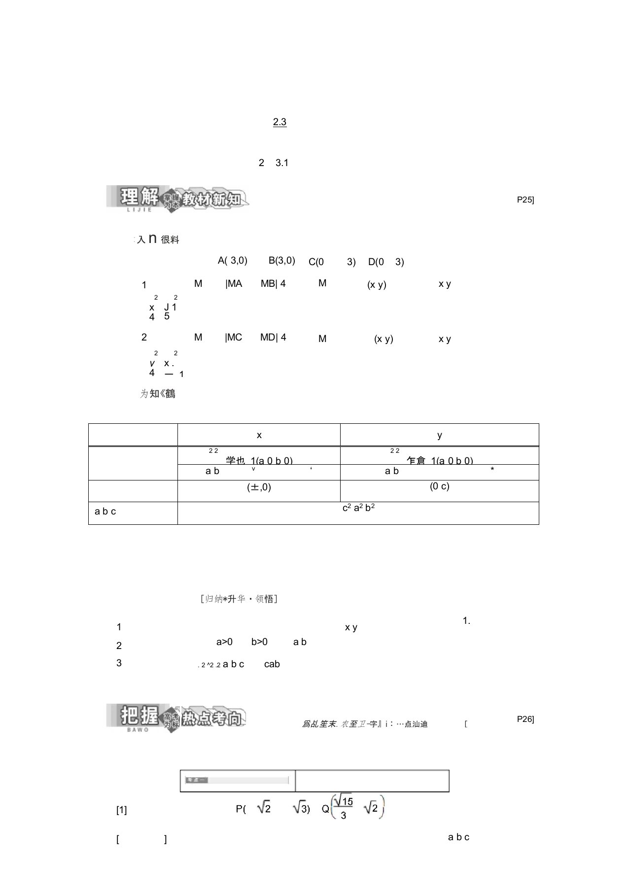 高二数学苏教版选修2-1讲义：第1部分第2章2.32.3.1双曲线的标准方程Word版含解析