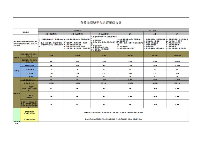 有赞微商城平台运营策略方案