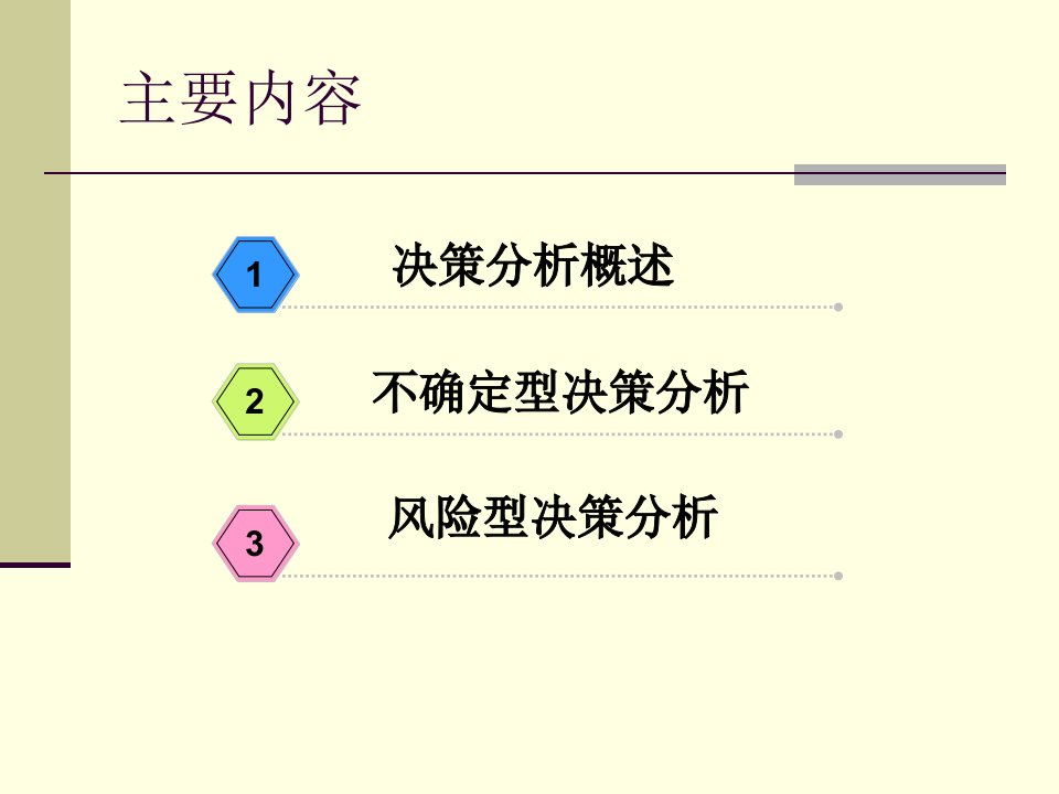 数量分析与管理决策分析课件