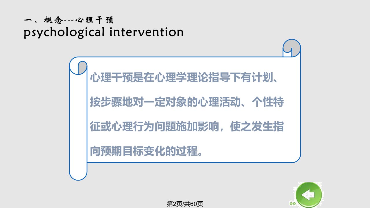 心理干预心理支持法行为疗法