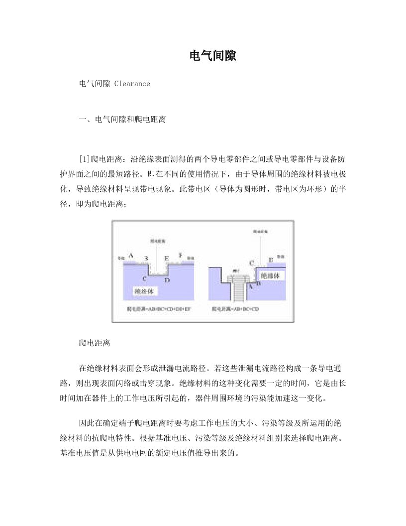 ampAAA电气间隙