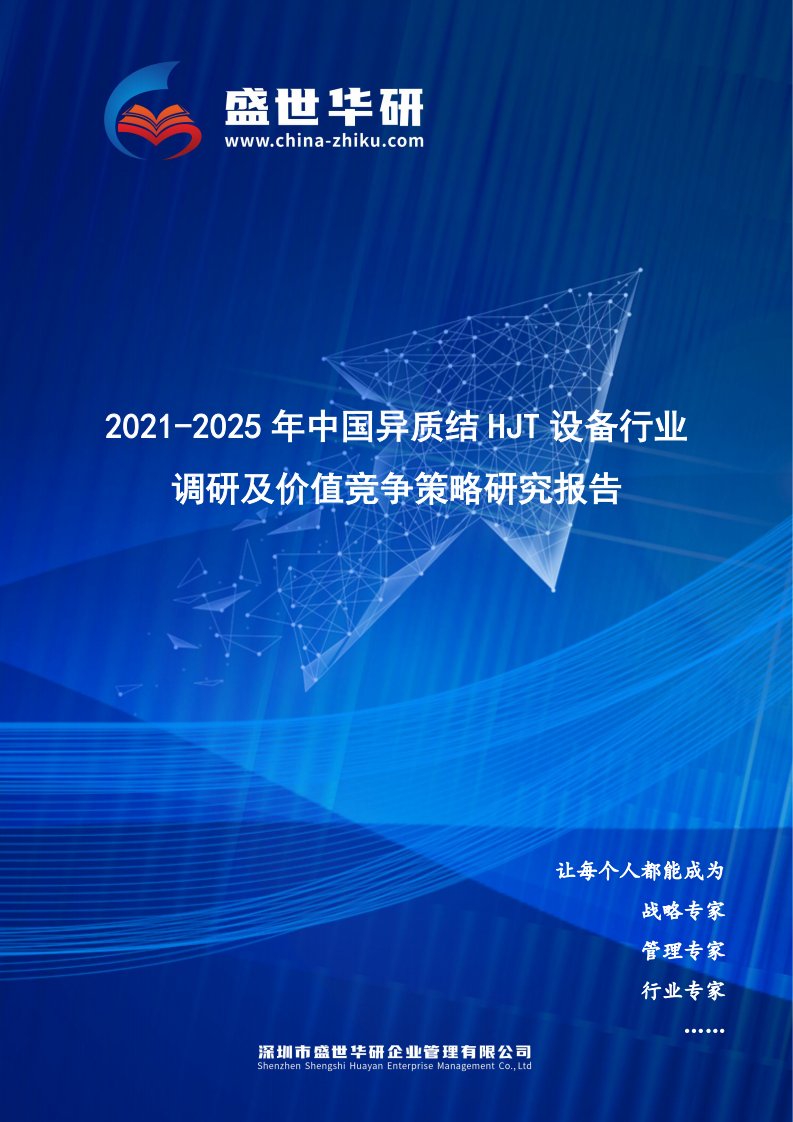 2021-2025年中国异质结HJT设备行业调研及价值竞争策略研究报告