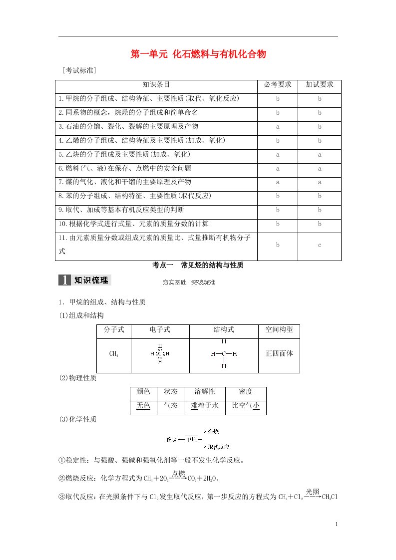 高考化学一轮复习