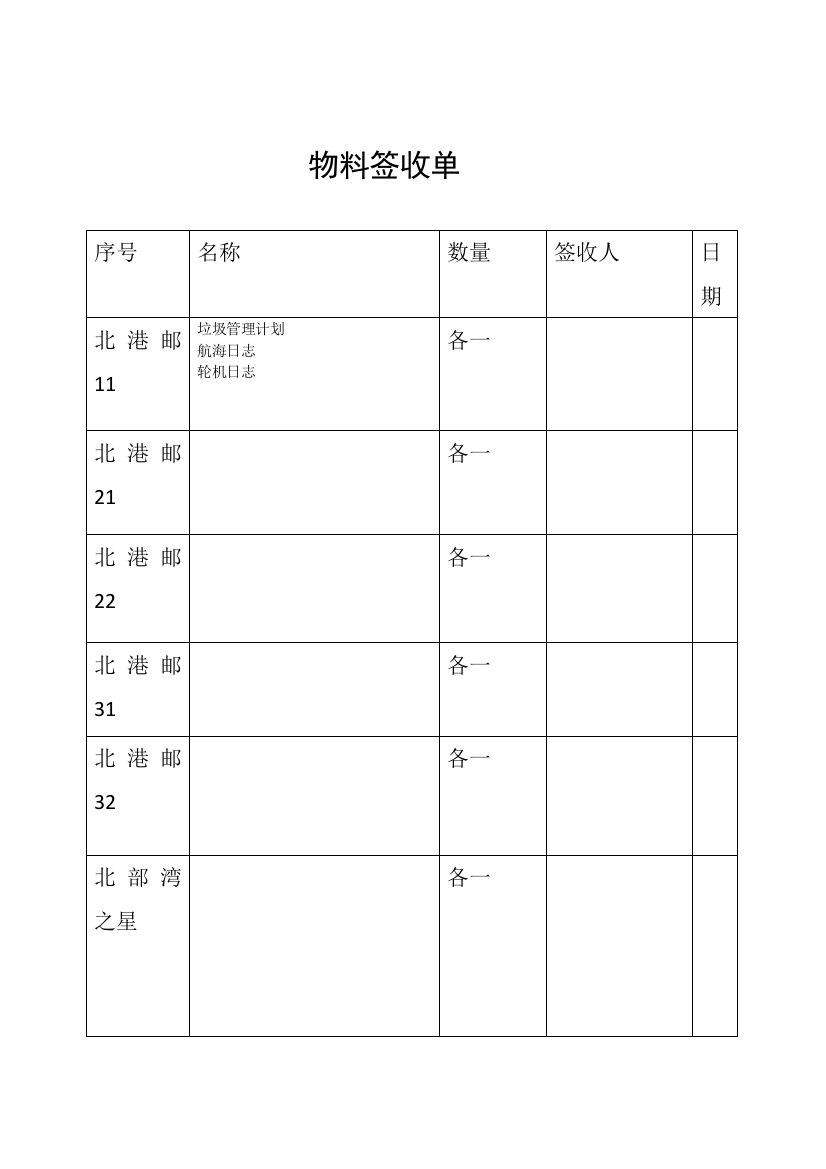 (完整版)物料签收单