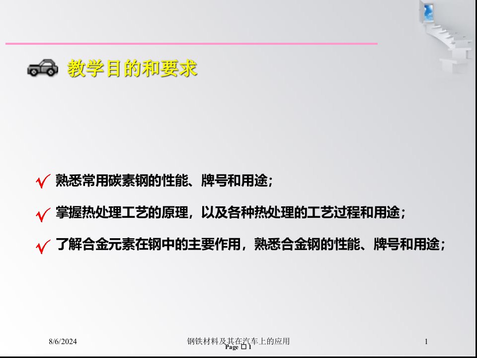 2021年钢铁材料及其在汽车上的应用