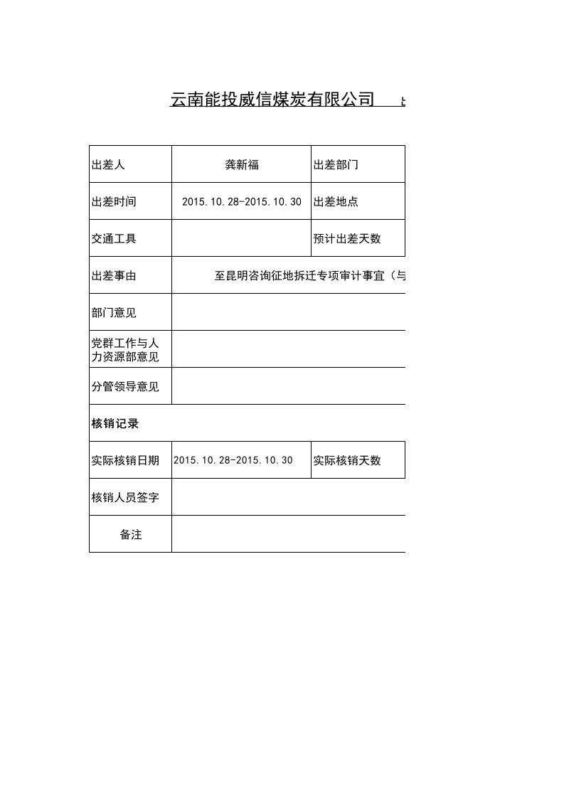 附件：付款审批表格