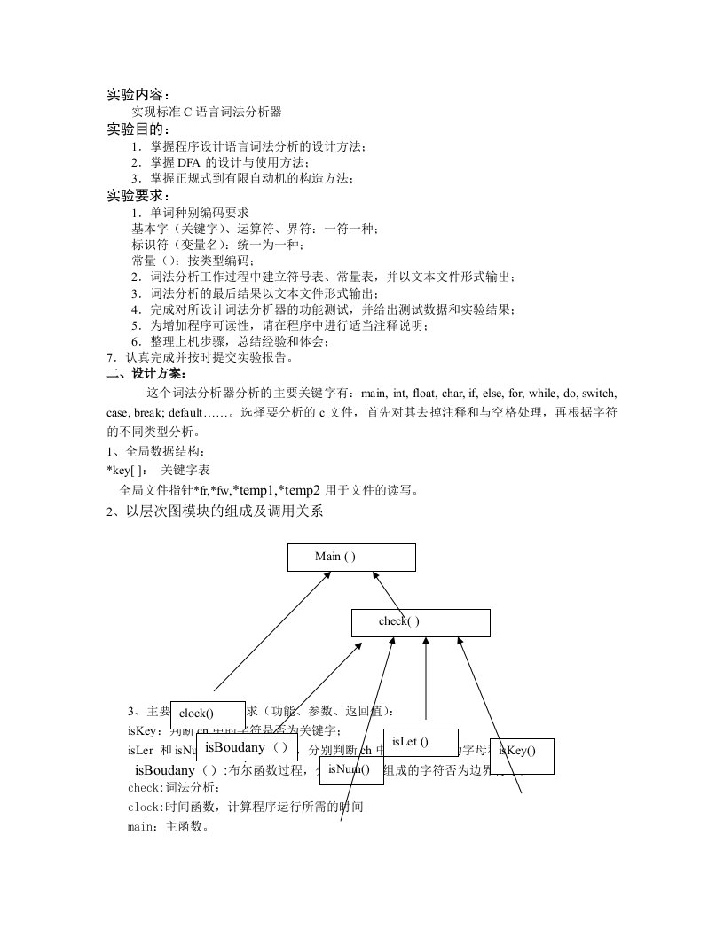 编译原理实验一