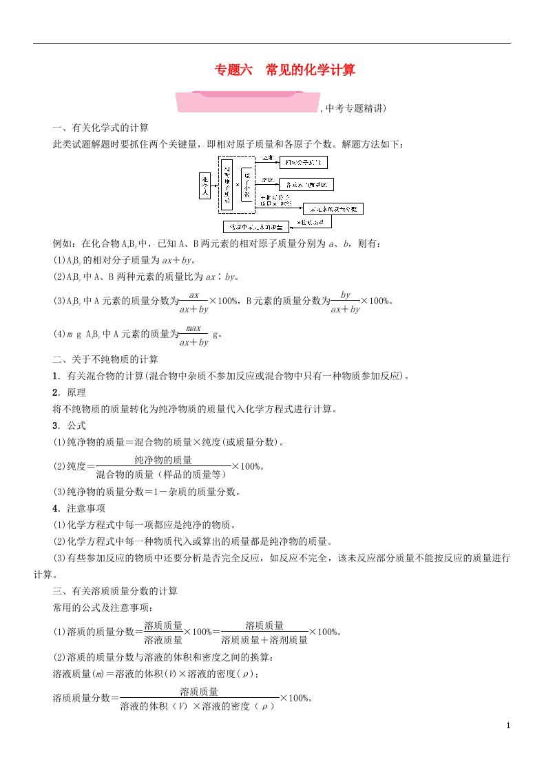 （贵阳专版）2018中考化学复习