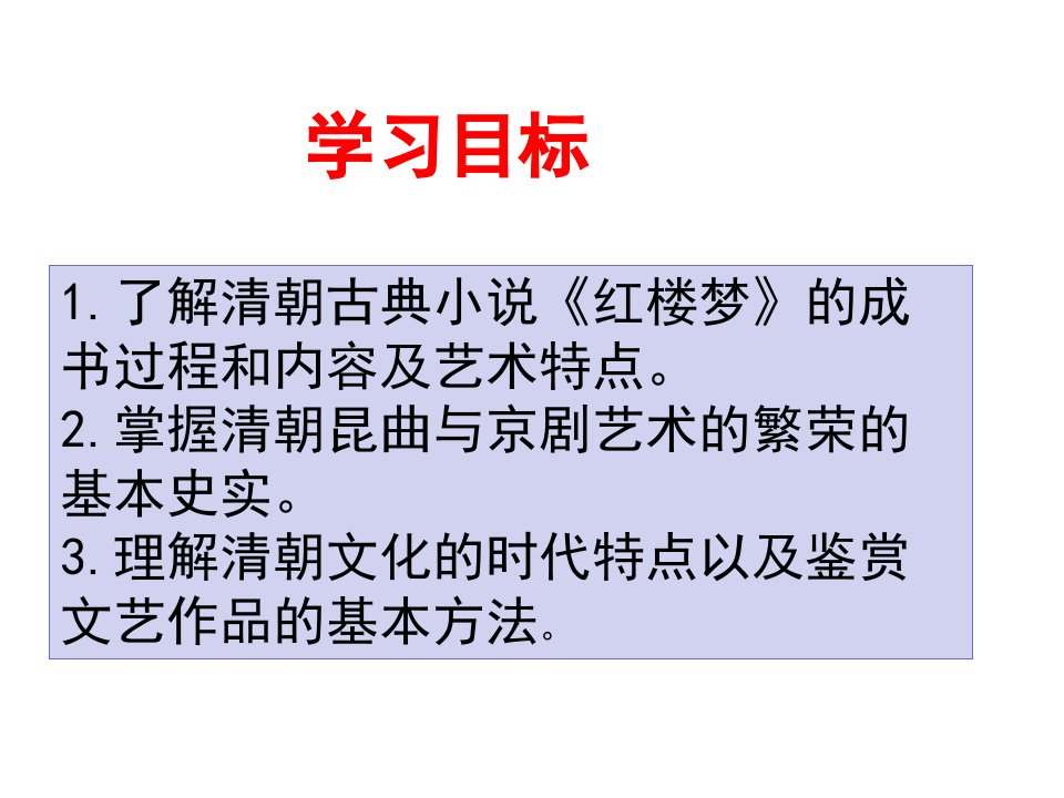 第21课清朝前期的文学艺术ppt课件