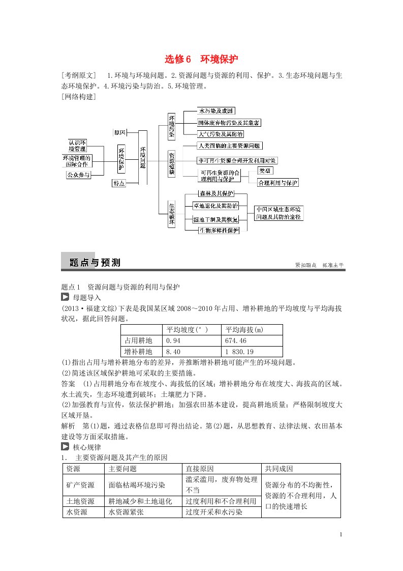 高考地理二轮专题突破练