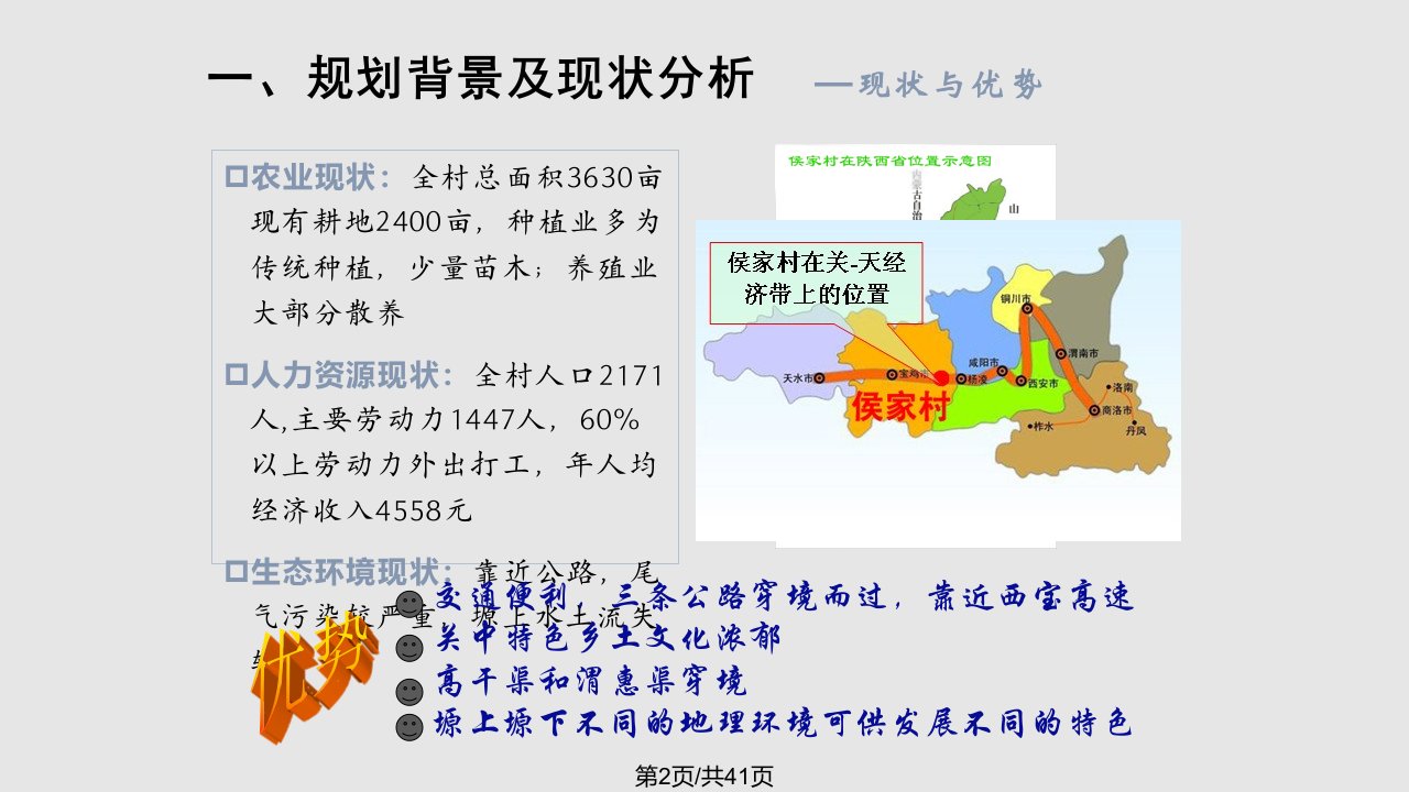 植科侯家村农业综合发展规划汇报