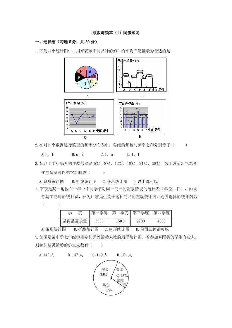 苏教版八年级频数分布表和频数分布直方图练习题含答案