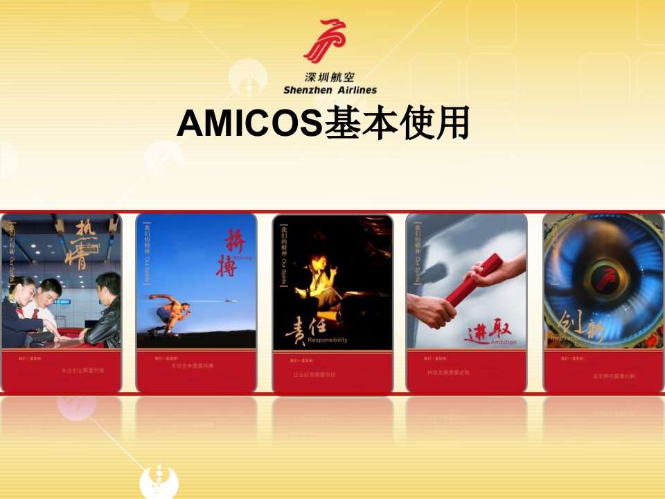 波音飞机培训课件：AMICOS基本使用