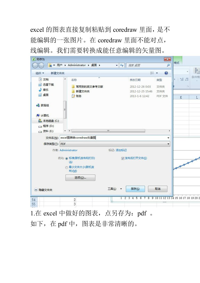 excel图标转换成coredraw矢量图