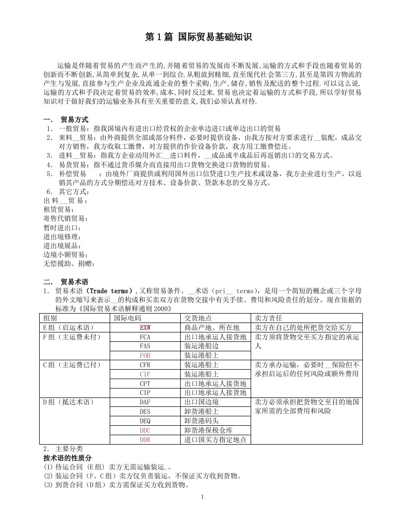 初级业务员培训教材