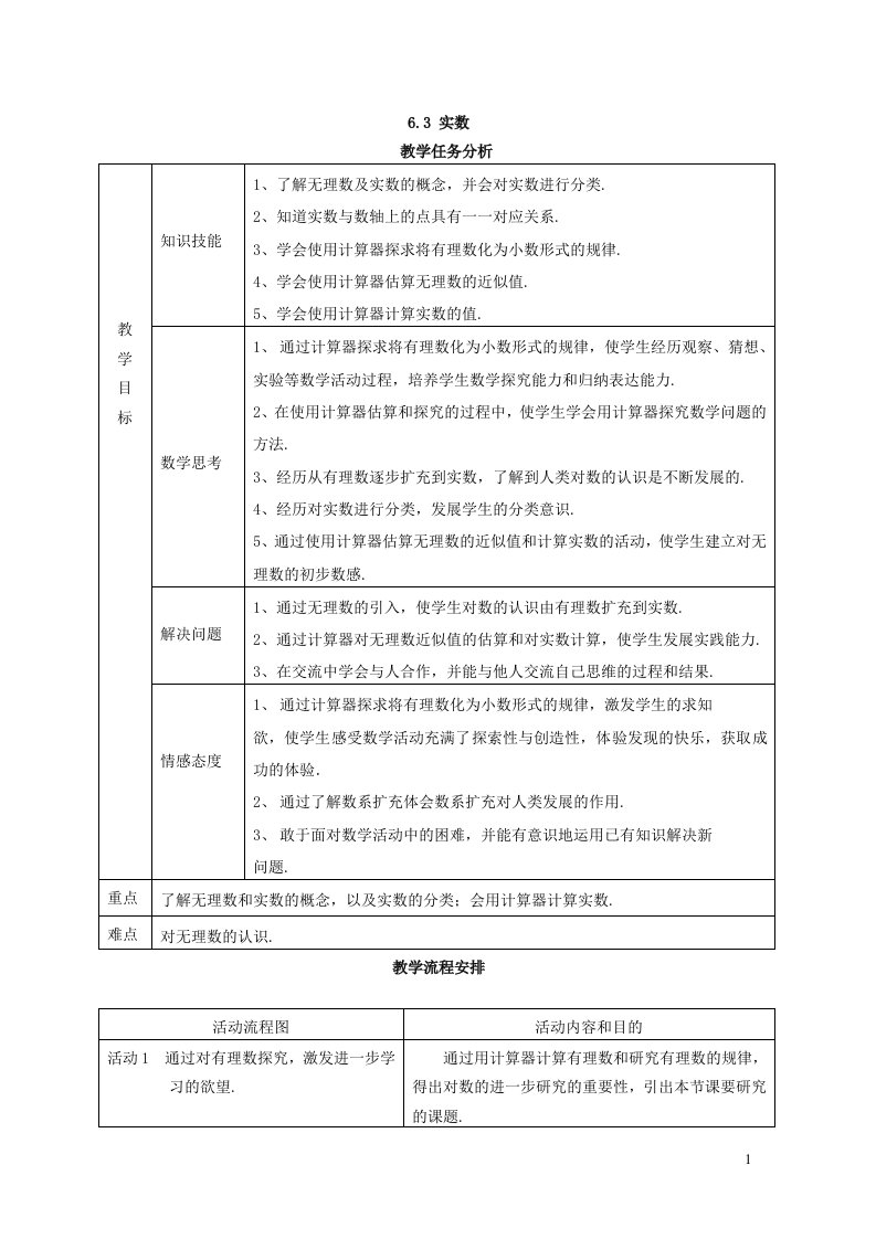 七年级数学下册第六章实数说课稿2新版新人教版