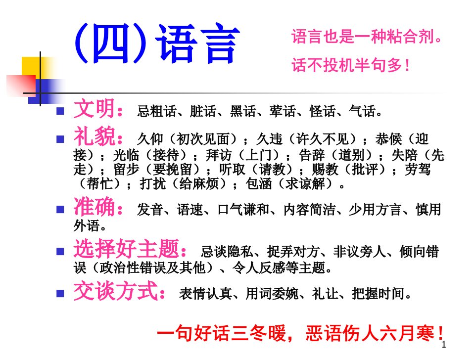 成功经理人商务礼仪四