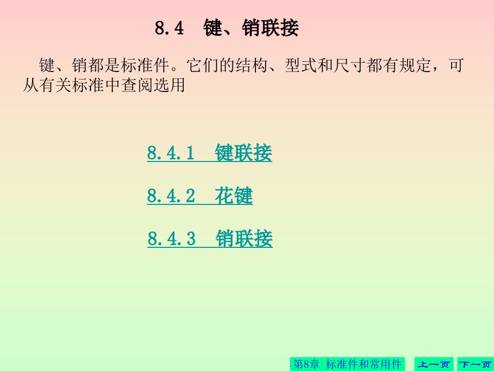 [精选]市场营销第8章__标准件(键、销、弹簧、轴承)(精品值得参考)