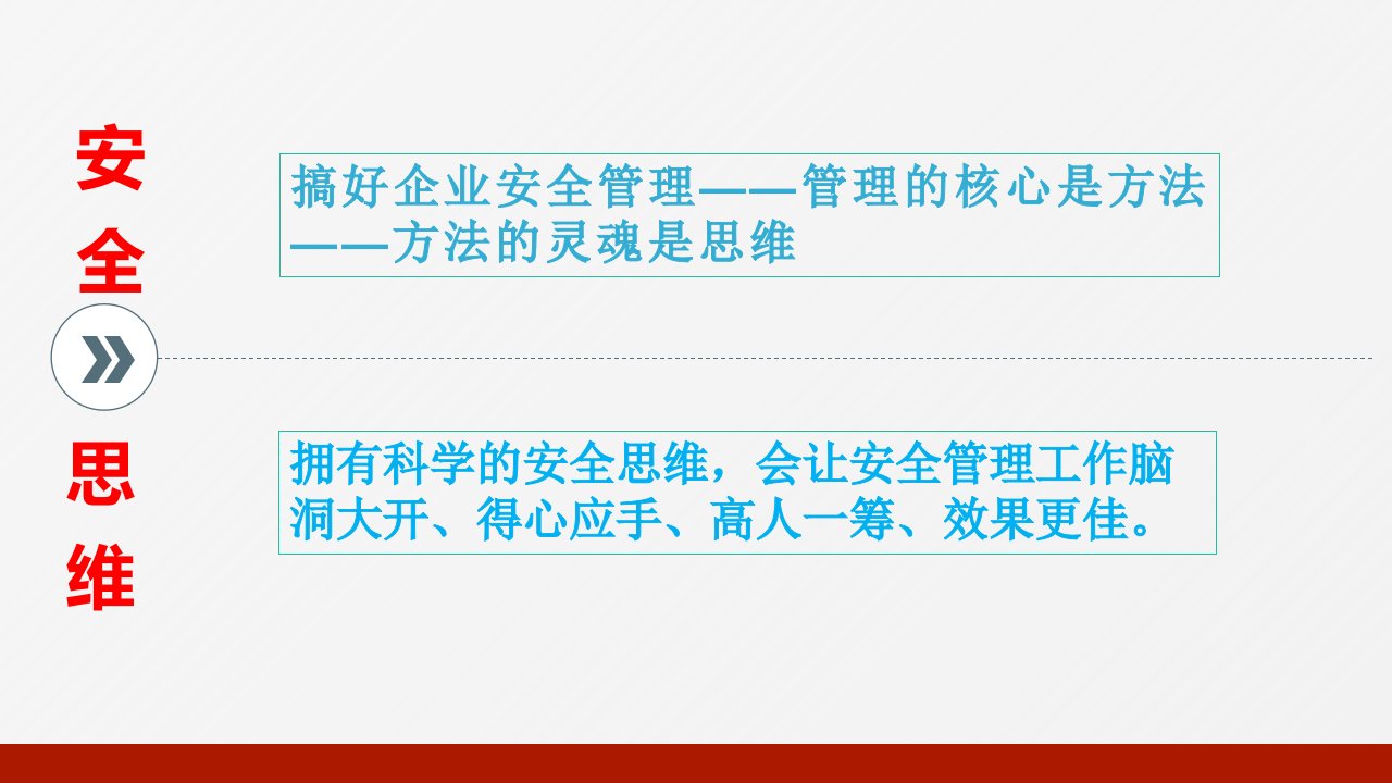 40种安全管理精湛思维精编PPT课件